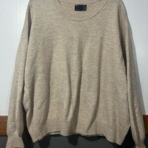 Asos Beige Crewneck Sweater - Beige - Unbranded